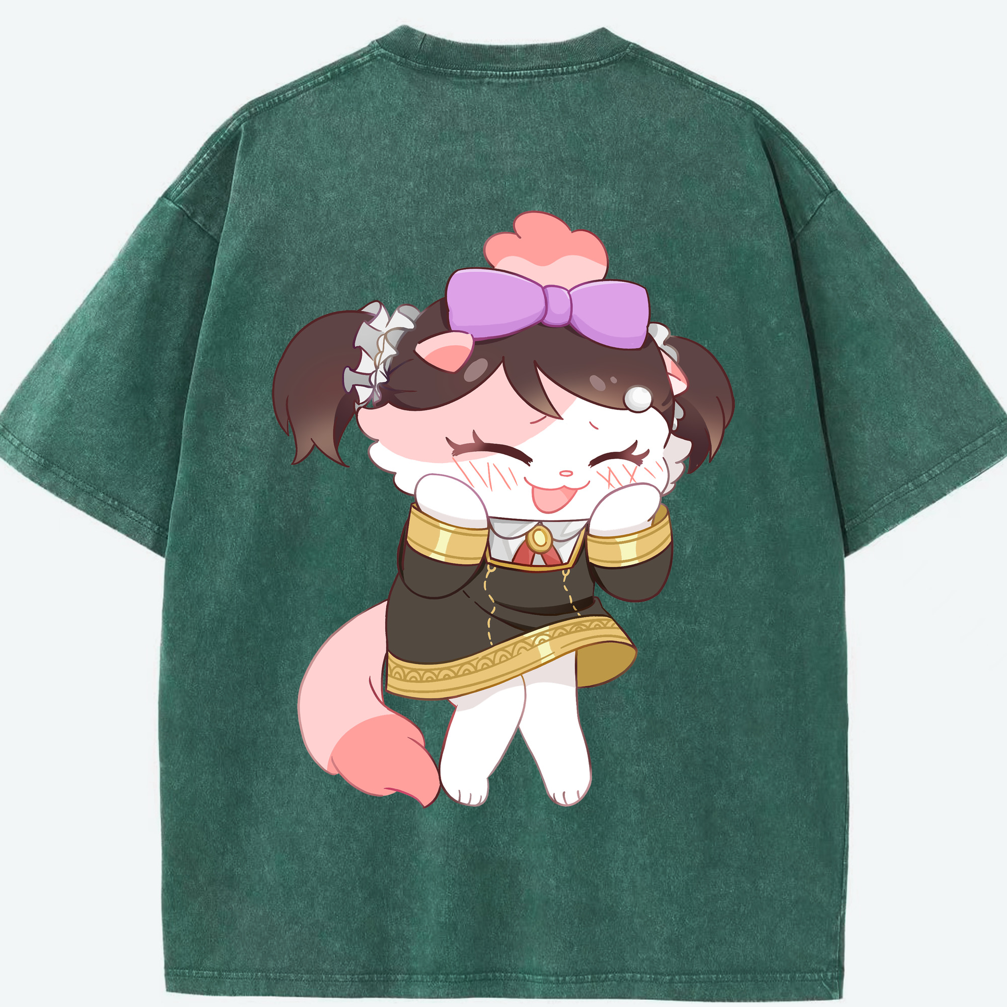 （画像用） SPY×FAMILY间谍家家酒 綿100% ヴィンテージ風 半袖Tシャツ（背面プリント）